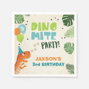 Dinosaurus Papieren servetten verjaardag Dino part