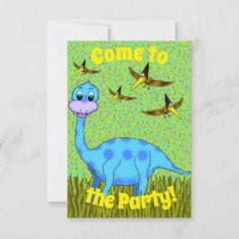 Dinosaurus Party uitnodiging