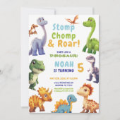 Dinosaurus Party uitnodiging