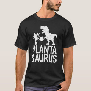 Dinosaurus Plantasaurus Tuinieren Tuinierder Moed T-shirt