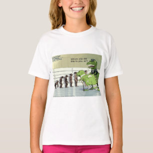 Dinosaurus Politie Lineup Grappige Meisjes T-shirt