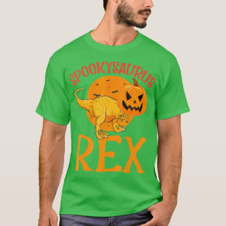 Dinosaurus Pompoen Halloween TRex Scary Trick Of T T-shirt