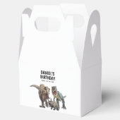 Dinosaurus Printable verjaardagsfeest, T rex Verja Bedankdoosjes (Geopend)