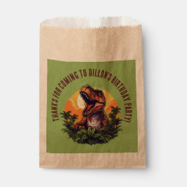 Dinosaurus rauw verjaardag bedankzakje