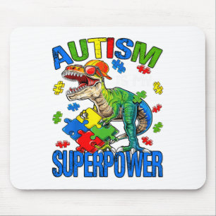 Dinosaurus Rex Autisme Is Mijn Superkracht Autisme Muismat