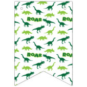 Dinosaurus Roar Verjaardagsbanner Vlaggetjes (Eerste vlag)
