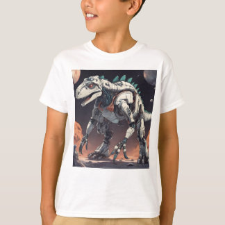 Dinosaurus Robot Buitenruimte T-shirt