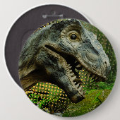 dinosaurus ronde button 6,0 cm (Voorkant /achterkant)