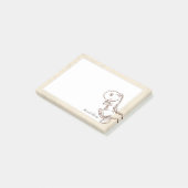 dinosaurus, schattige dinosaurus,  stijl post-it® notes (Schuin)
