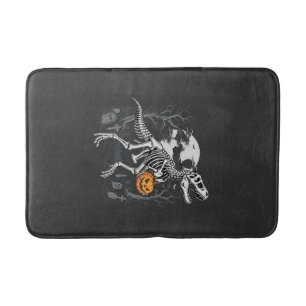 Dinosaurus Skelet Halloween Pompoen Begraafplaats Badmat