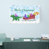 Dinosaurus slee-rit spandoek (Beurs)