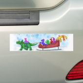 Dinosaurus sleerit bumpersticker (Op auto)