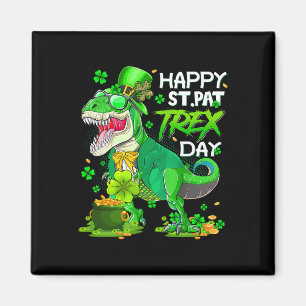 Dinosaurus St Patricks Day Gelukkige St Pat Trex T Magneet