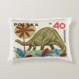 Dinosaurus stempel accent kussen