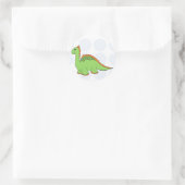 dinosaurus-sticker ronde sticker (Tas)