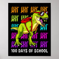 Dinosaurus T Rex 100 Dagen van School Dinosaurus T