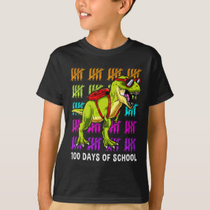 Dinosaurus T Rex 100 Dagen van School Dinosaurus T T-shirt