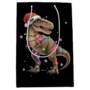 Dinosaurus T-rex Boom Kerstmis Xmas Huisdier Dino Medium Cadeauzakje