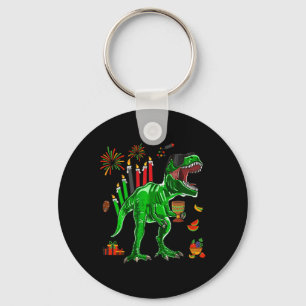 Dinosaurus T-rex Happy Kwanzaa Zeven Principes van Sleutelhanger
