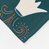 Dinosaurus T-Rex: Nieuwjaar. Fleece Deken (Hoek)