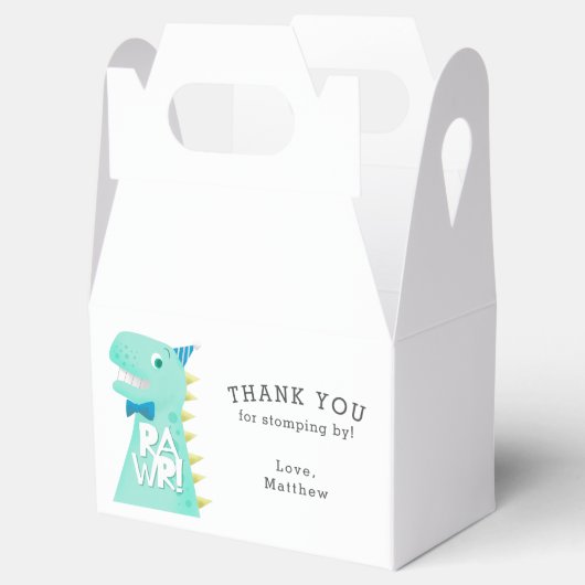 Dinosaurus T Rex Verjaardag Dank u Bedankdoosjes (Geopend)