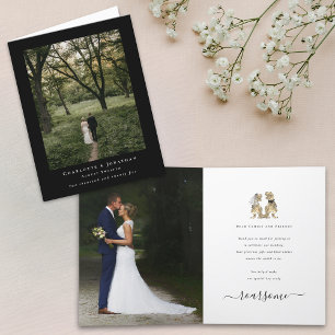 Dinosaurus Thema Bruiloft 2 Foto Bedankt