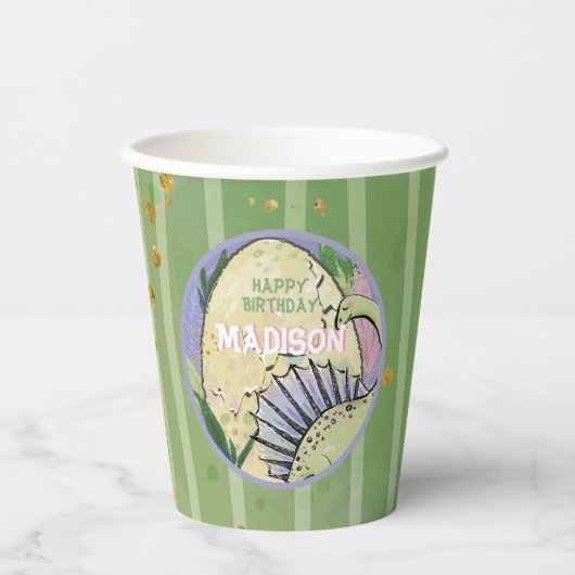 Dinosaurus Thema Party Papieren Bekers (Voorkant)