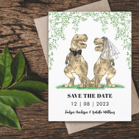 Dinosaurus Thema Trouw Save the Date