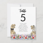 Dinosaurus Thema Trouwtafel (Voorkant)