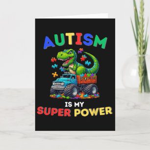 Dinosaurus Trex Autisme Is Mijn Superkracht Autism Kaart