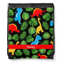 Dinosaurus Tropische palmen Kinder terug naar scho