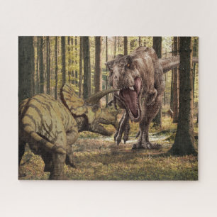 Dinosaurus Tyrannosaurus Triceratops Legpuzzel
