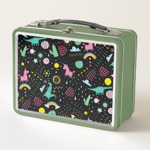 Dinosaurus Unicorns en meer metalen doos