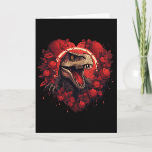 Dinosaurus Valentijn voor mannen en vrouwen Dino V Kaart