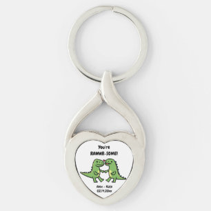 Dinosaurus Valentijnse Sleutelhanger