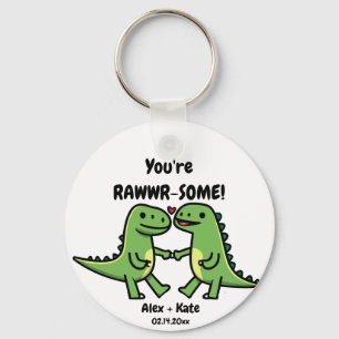 Dinosaurus Valentijnse Sleutelhanger