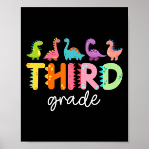 Dinosaurus van groep 5 terug naar school eerste sc poster