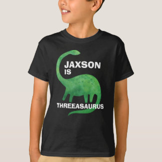 Dinosaurus Verjaardag T-Shirt - Elke Leeftijd - Na