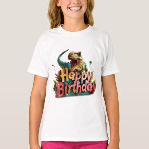 Dinosaurus Verjaardag T-shirt – Leuke Dino Thema v