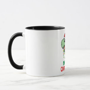 Dinosaurus Vrolijk Kerstfeest Mok