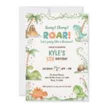 Dinosaurus Waterverf Verjaardag