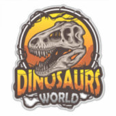 Dinosaurus Wereld Stickers (Voorkant)