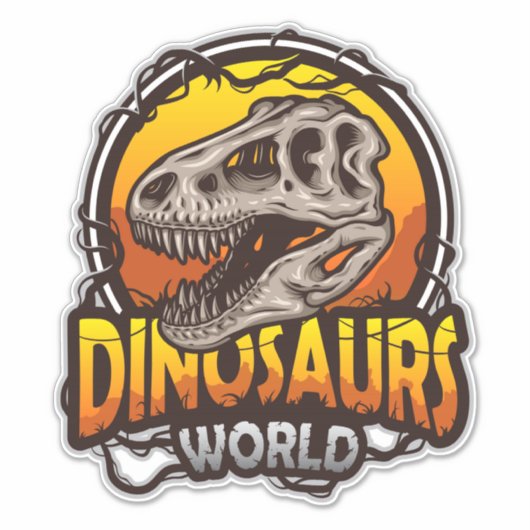 Dinosaurus Wereld Stickers (Voorkant)