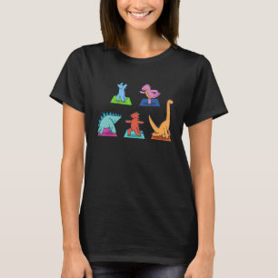 Dinosaurus Yoga Outfit Dino Meditatie Namaste Dino T-shirt