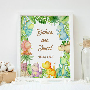 Dinosaurusbaby's zijn Schattig Poster