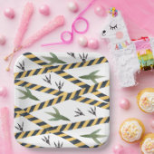 Dinosaurusbouwpapier Borden Papieren Bordje (Feest)