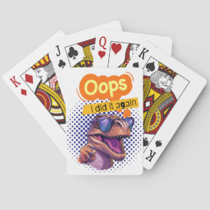 dinosauruscitaat pokerkaarten