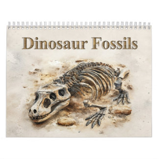 Dinosaurusfossielen – Prehistorisch fossiel Kalender