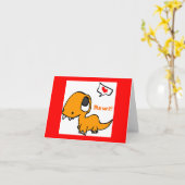 dinosaurusliefde kaart (Gele Bloem)