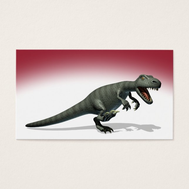 Dinosaurusmonster Visitekaartje (Voorkant)